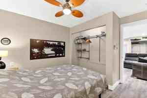 Chims Bear Cabin Bedroom Port Alberni BC
