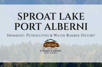 Chims Cabins in Port Alberni, BC — self-contained cabins with full kitchens minutes from Sproat Lake